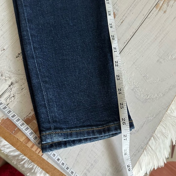 RE/DONE The 90s High Rise Ankle Crop in Dark Rinse Size 29 - Picture 10 of 11